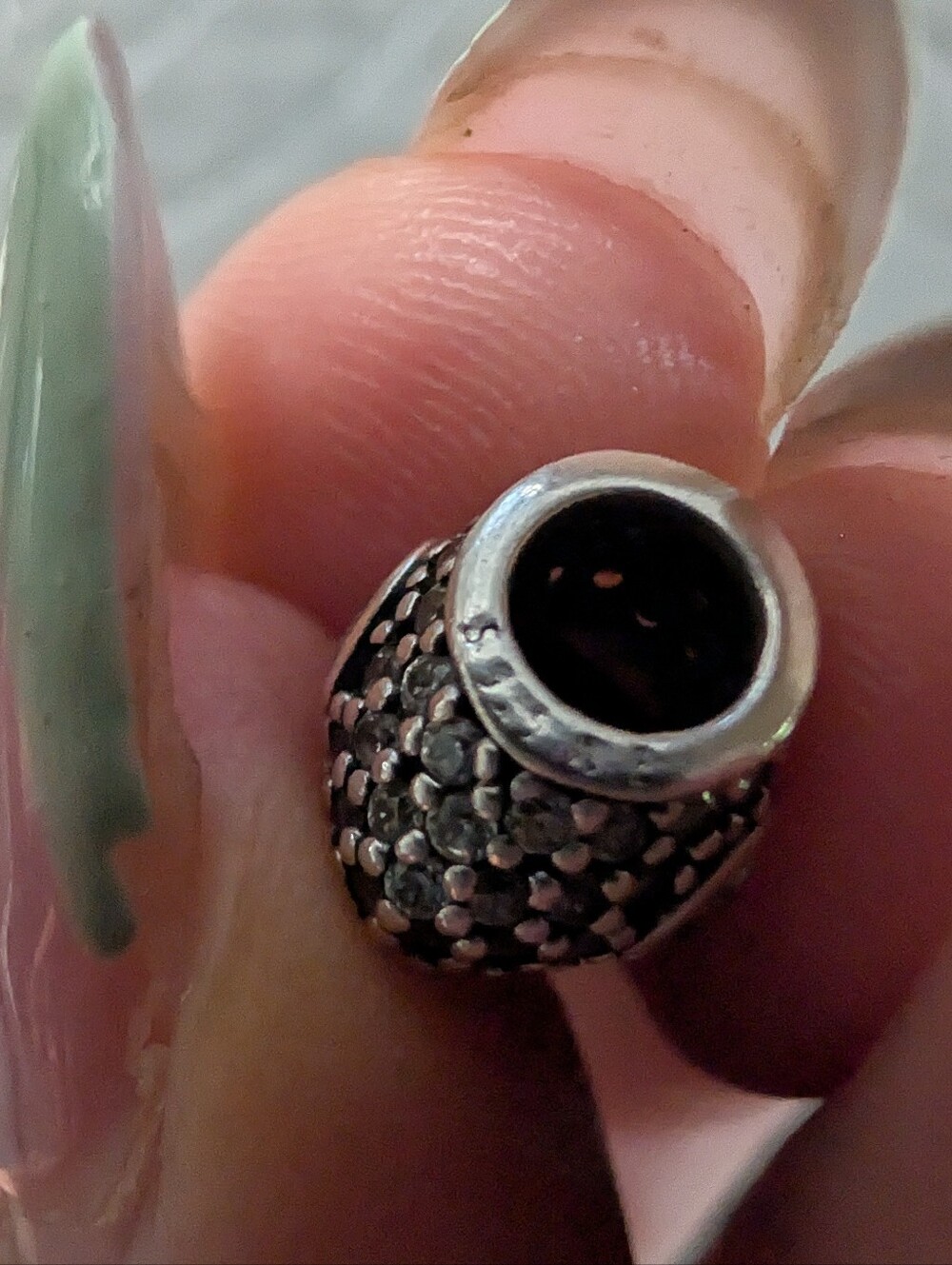 Pandora-Silver Heart Charm Bangle Bracelet - Picture 12 of 17